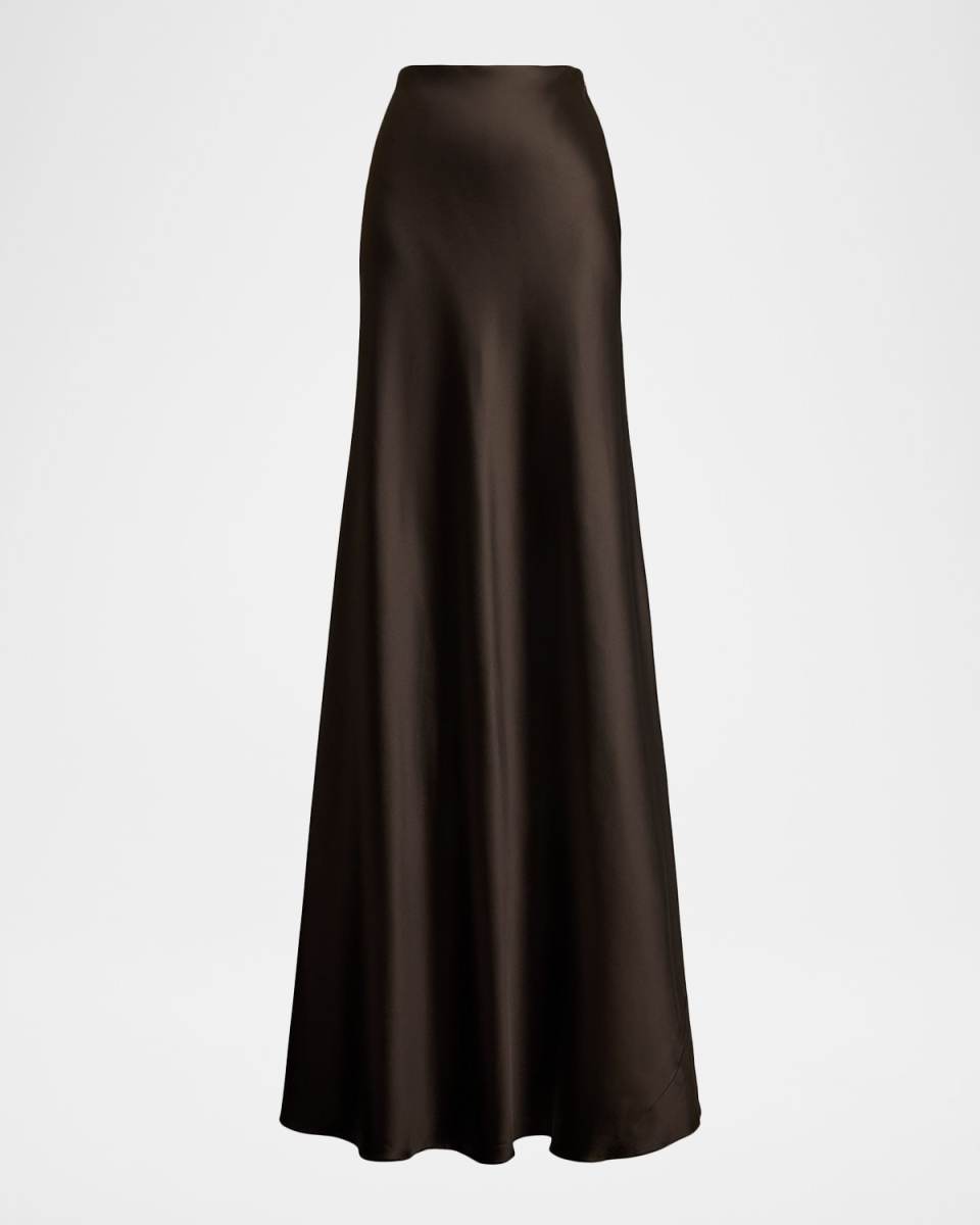Masina Satin Trumpet Maxi Skirt